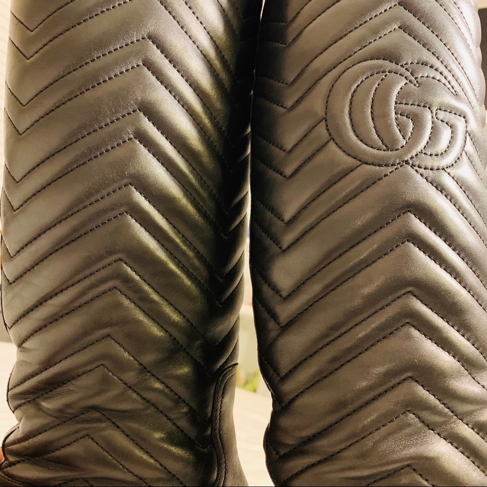 Authentic GUCCI Tall Knee High Boot - Black